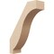 Ekena Millwork 5-inch W x 16-inch D x 22-inch H Baker Rough Cedar Woodgrain TimberThane Knee Brace, Primed BRCUR05X16X22BKRRCPR - alternate 1